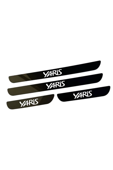 TOYOTA YARİS PLEKSİ KAPI EŞİĞİ PİANO BLACK 4 PARÇA - 2