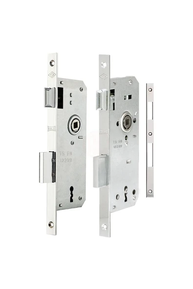 KALE Gömme Kapı Kilidi Tek Anahtarlı 40mm Nikel K151-23 ürün görseli 1