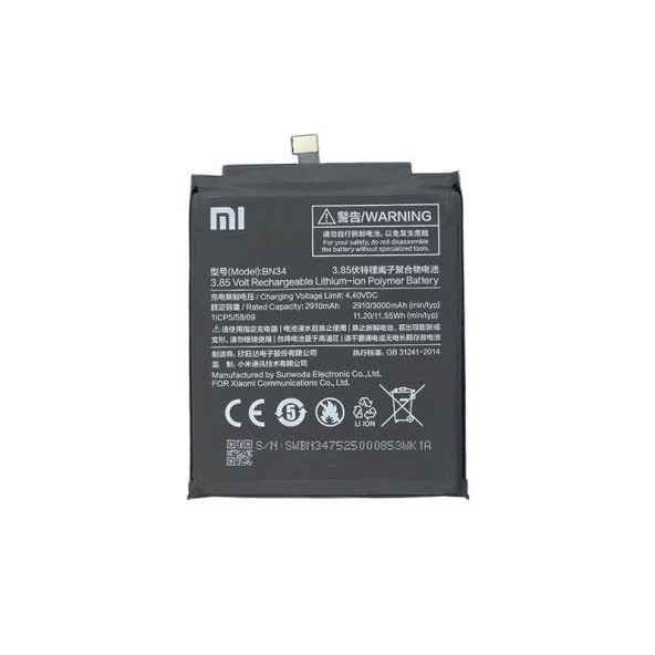 Xiaomi Redmi 5A BN34 Batarya Pil Orjinal