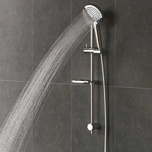 VitrA Bliss Round A45743 3F Sürgülü El Duşu Takımları Krom - Resim 2