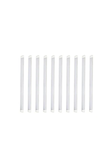 VİP AYDINLATMA 10'lu Paket 120 Cm 40 Watt Çift Sıra Ledli Led Bant Armatür 6500 Kelvin Beyaz Renk ürün görseli 1