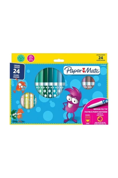 Paper Mate Papermate Keçeli Boya 24 Renk 2166507
