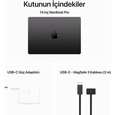 Apple MacBook Pro M3 Max 36 GB 1 TB SSD 14" MRX53TU/A Uzay Siyahı - 4