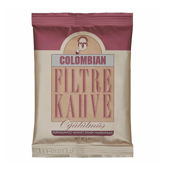 MEHMET EFENDİ COLOMBIAN FİLTRE KAHVE ÖĞÜTÜLMÜŞ 80GR ürün görseli 1
