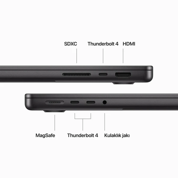 Apple MacBook Pro M3 Max 36 GB 1 TB SSD 14" MRX53TU/A Uzay Siyahı - 2