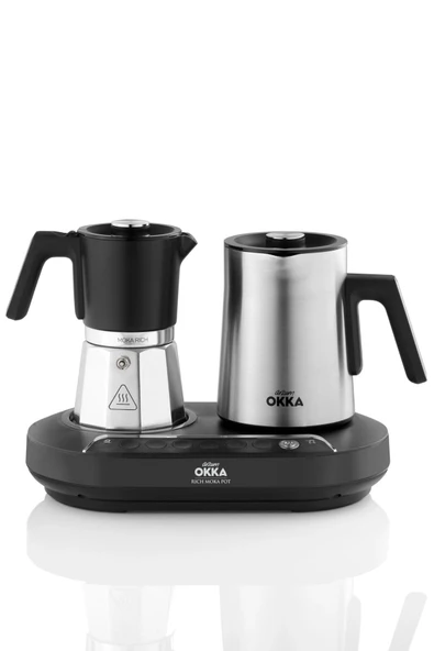 ARZUM OK0027-K OKKA RICH MOKA POT KAHVE MAKINESI KROM - Resim 2