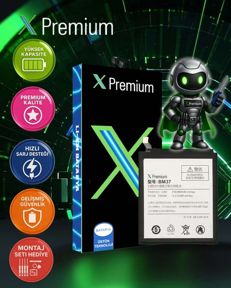 Xpremium ​​Xiaomi Mi 5s Plus BM37 Batarya Pil – Süper Yüksek Kalite 3700 mAh - 1