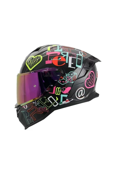 Sway xbyc 867 Peri Full Face Güneş Gözlüklü Kapalı Motosiklet Kaskı XL Beden ürün görseli