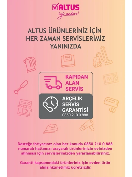 Altus AL 3455 B Rendeli Blender seti 1500 Watt Beyaz - 6