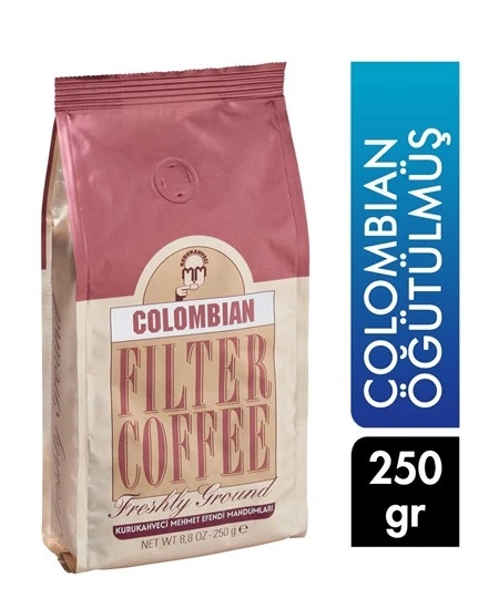 MEHMET EFENDİ COLOMBIAN FİLTRE KAHVE ÖĞÜTÜLMÜŞ 250GR ürün görseli