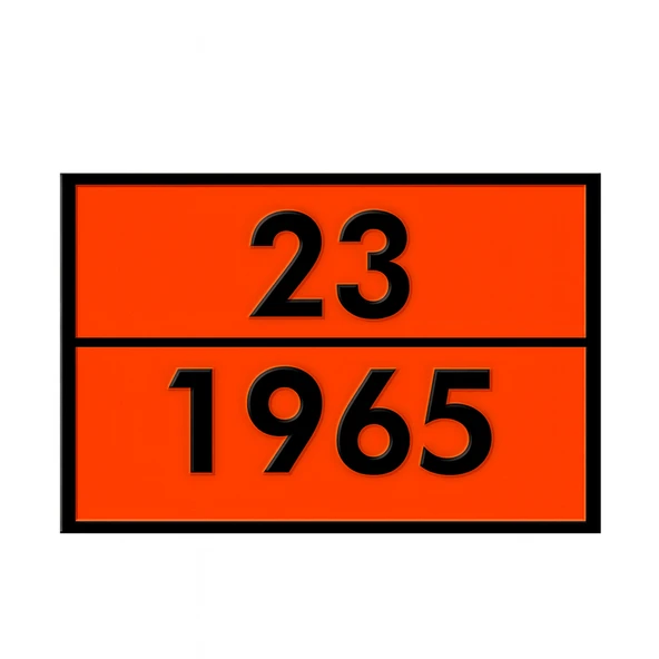 Metal 40x30 cm Levha (1 Çift ) 23-1965 Tehlikeli Madde Uyarısı LPG Tankeri Taşıma Depolama Petrol