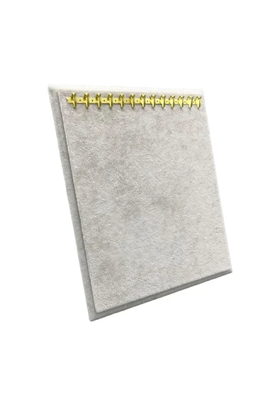 Süet Kumaş Krem Renk 20/16 Cm Ayaklı Kanca Bileklik Sergileme Standı ürün görseli