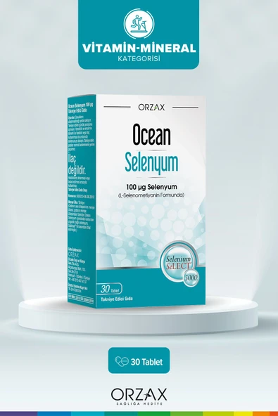 OCEAN Orzax Selenyum 100mcg 30 Tablet