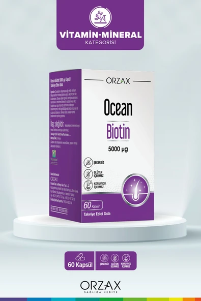 OCEAN Biotin 5000 Mcg 60 Kapsül