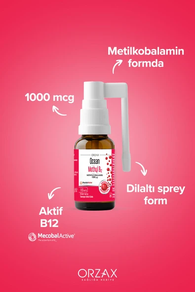 OCEAN Methyl B12 1000mcg 10ml Sprey - 3
