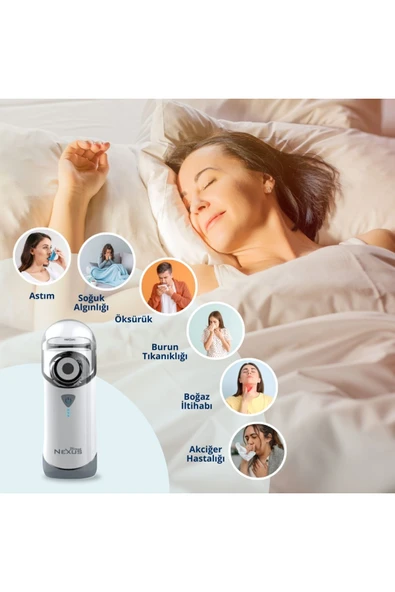 DİRECT NEXUS Yetişkinler Ve Çocuklar Için Şarj Edilebilir Taşınabilir Mesh Nebulizatör - 7