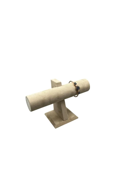 Sardunya Kumaş Krem Renk Saat - Bileklik Sergileme Standı ürün görseli