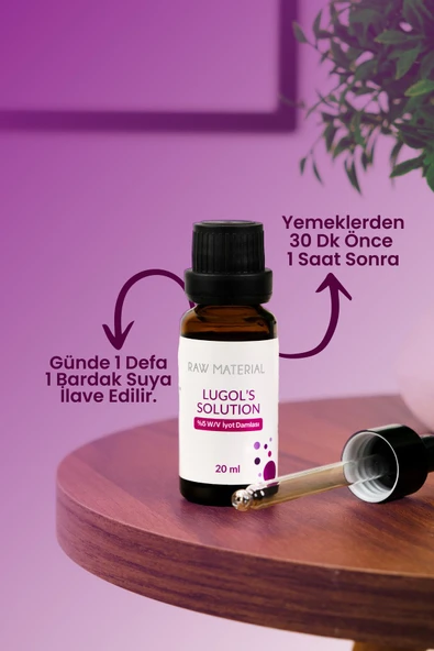 RAW MATERİAL Lugol's Solution Iyot %5 Damla 20 ml - 3