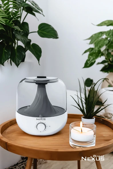 DİRECT NEXUS Ultrasonik Buhar Makinesi Humudifier / Aromaterapi Cihazı Diffüzör 3 Litre - 4
