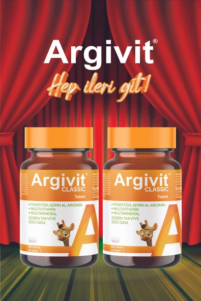 ARGİVİT Classic Fosfotidilserin, L-arjinin, Multivitamin Ve Multimineral Içeren Tablet 2’li Paket 30 Tablet - 4