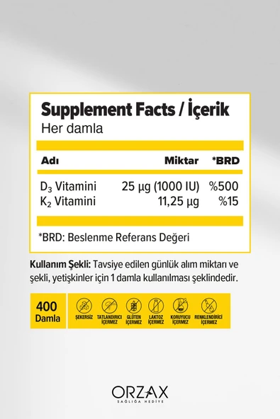 OCEAN Orzax D3K2 20ml Damla - 2