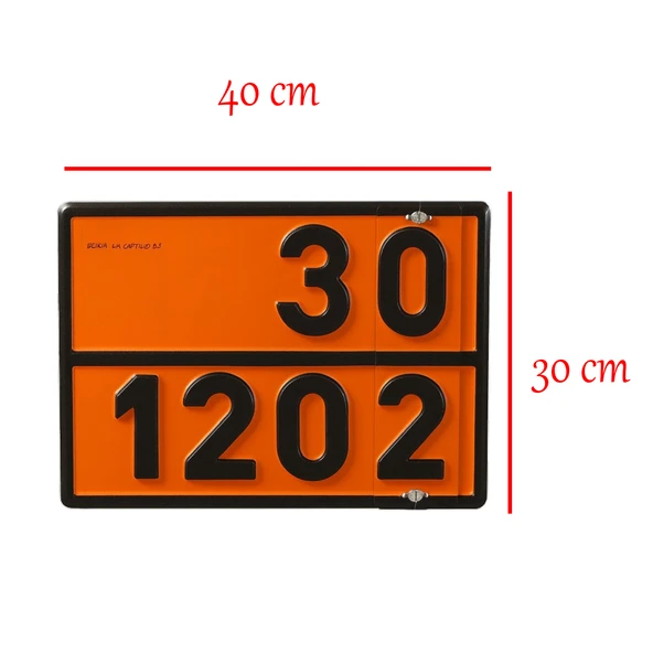 Metal 40x30 cm Tokalı Levha (1 Adet) 33-1203 ve 30-1202 Değiştirilebilir Rakamlı Tehlikeli Madde - Resim 4