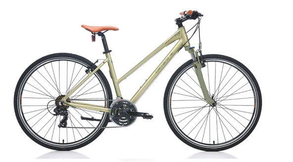 28J CARRARO SPORTIVE 222 BAYAN ŞEHİR BİSİKLETİ -  LİME YEŞİL KAHVE - 46 KADRO