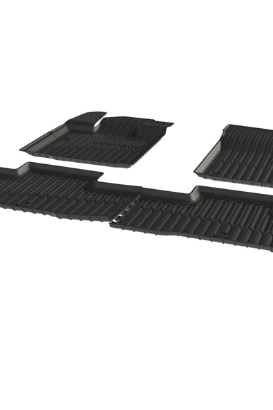 Sahler Togg T10X 2023 ve Sonrası 4.5D Premıum Paspas 3D Rizline Bagaj Havuzu Set - Resim 4