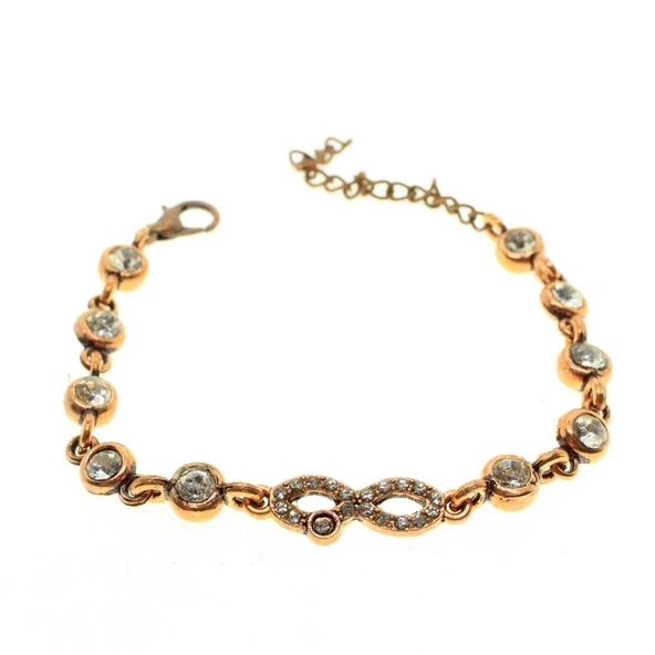 Antik Bakır Renk Sonsuzluk Su Yolu Bileklik ürün görseli 1