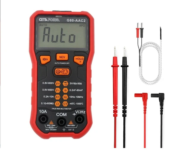 CETA G80-AAC2 Smart Dijital Multimetre (DC Akım-Otomatik Sınıflama) - Resim 3