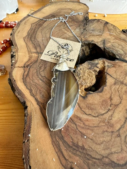 Akik Doğal Taş Kolye