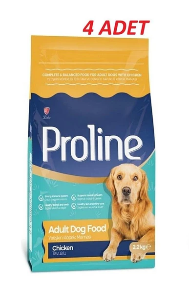 Pro Line Tavuklu Yetişkin Köpek Maması 2,2 Kg*4 Adet ürün görseli