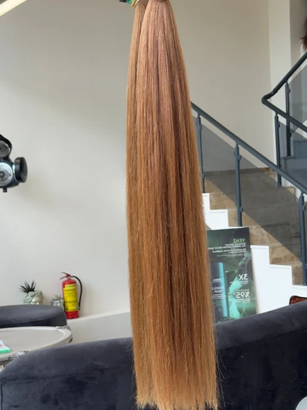 Hairpim Mikro Kaynak Professional (0.8 Gr) Açık Kumral 50 Adet 70 Cm Yeni Nesil Kaynak Saç MK717 - 3