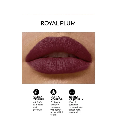 Avon Ultra Mat Ruj Royal Plum - 3