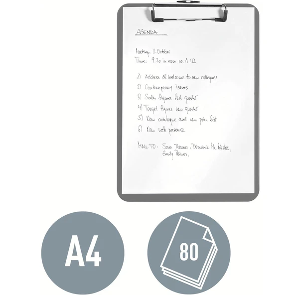 Leitz Active Wow A4 Plastik Kapaksız Sekreterlik Mat Siyah - Resim 3