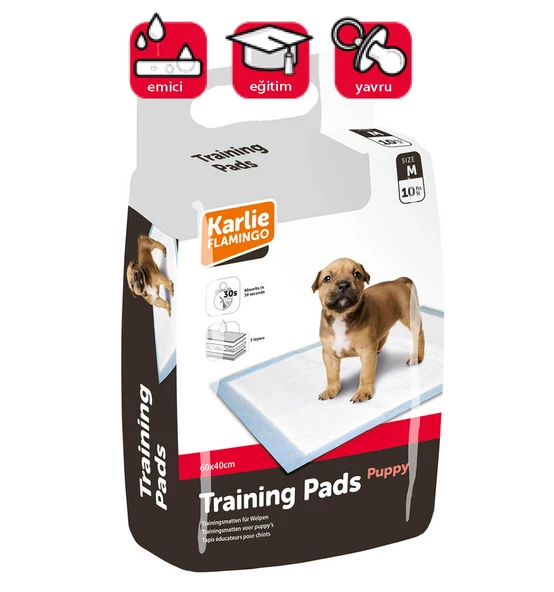Karlıe Yavru Köpek Çiş Pedi M 60x40 Cm 10lu ürün görseli
