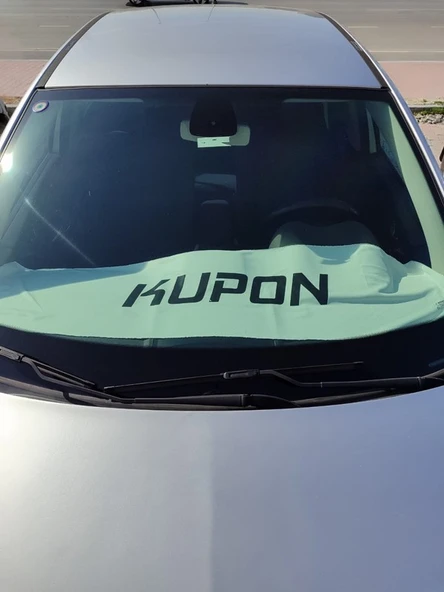 Kupon Baskılı Oto Göğüs HAVLUSU Örtüsü Beyaz - 3