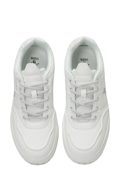 U.S. Polo Assn. CANDY Beyaz Kadın Sneaker 40 - Resim 4