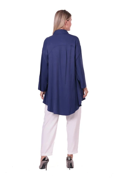 invee gomlek 7155 lacivert - Resim 2