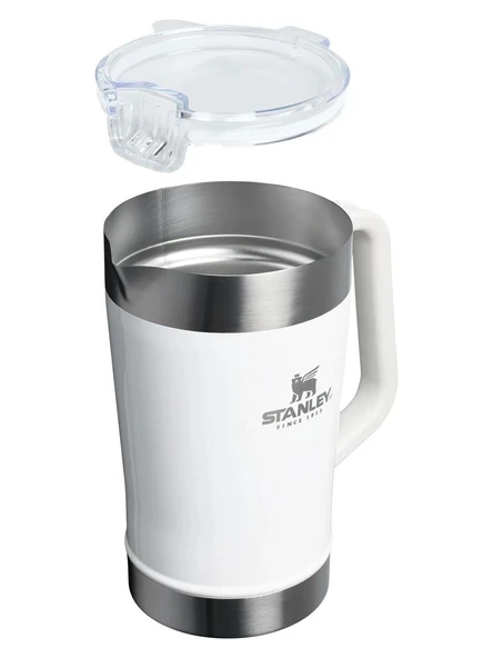 STANLEY KLASİK SÜRAHİ TERMOS 1.9 LİTRE BEYAZ RENK - Resim 2