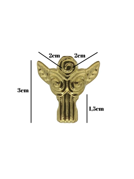 Melek 1.5cm Metal Ayak Çeyiz ve Hediye Kutusu Mobilya Ayağı(1.5CM)(ALTIN) Altın 1.5cm ALTIN - 4 ADET - Resim 5