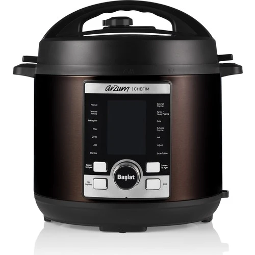 ARZUM 2055 CHEFIM COK AMACLI BASINCLI PISIRICI SIYAH - Resim 3