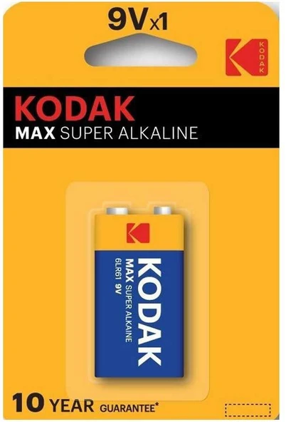 KODAK MAX SUPER ALKALİNE  9V 6LR61 ürün görseli 1