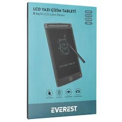 Everest EV-DY100 8,5" Siyah Tek Tuşla Sil Dijital Yazı Tahtası Yazı Alanı 125x175mm - Resim 4