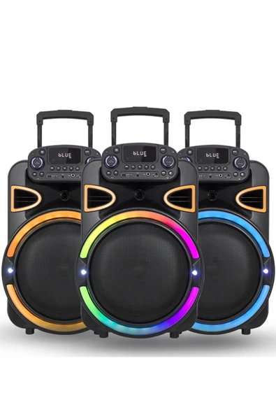 Acl Acs-2 30W Taşınabilir TWS Kablosuz PartyBox Hoparlör | RGB Işık, Bluetooth, Kumanda ve Mikrofon Destekli - 4