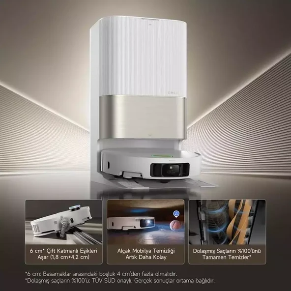 Dreame X50 Ultra Complete Çöp İstasyonlu Akıllı Robot Süpürge - 5
