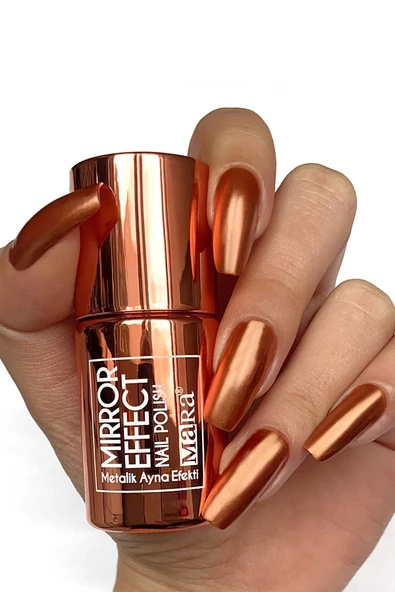 Mara Yeni Mirror Effect Nail Polish 15 ml - Bakır - 2