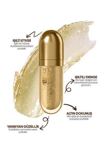 WEMARA SUN GLOW GOLD GLOSS 8 ML ürün görseli 1