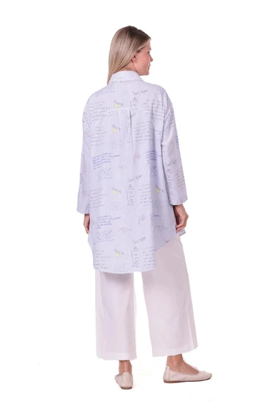 invee gomlek 7155 MAVİ - Resim 2