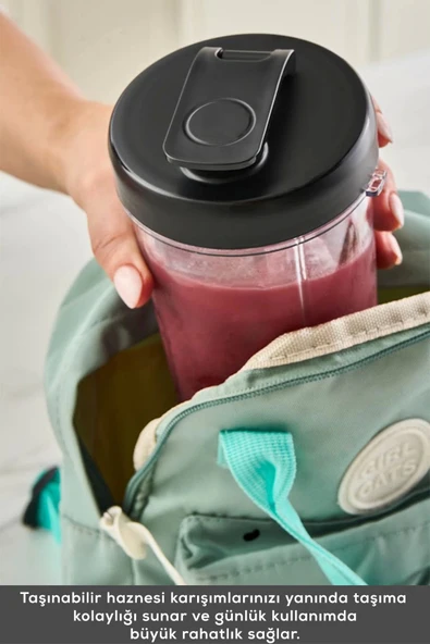 Karaca Blend & Rush Inox Personal Kişisel Smoothie Blender Black - Resim 7